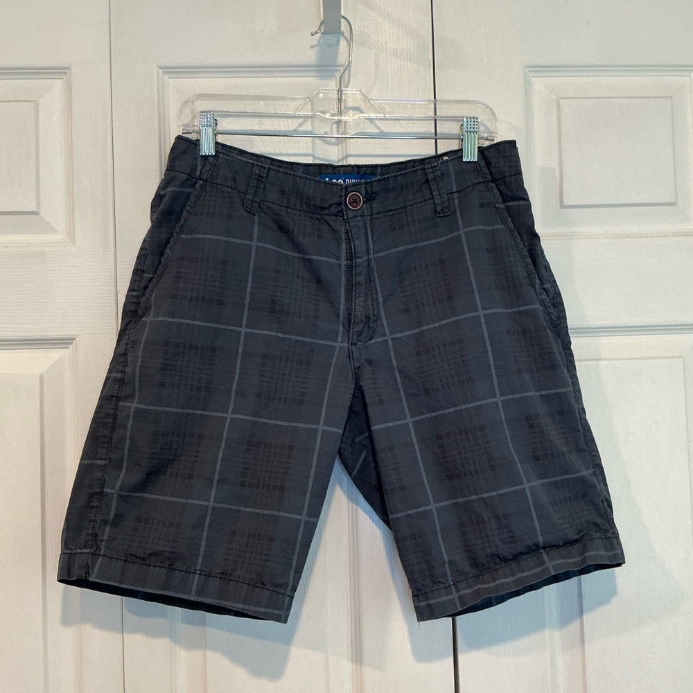 🌹🌹🌹 Lee Dungaree Gray Plaid Shorts - 32